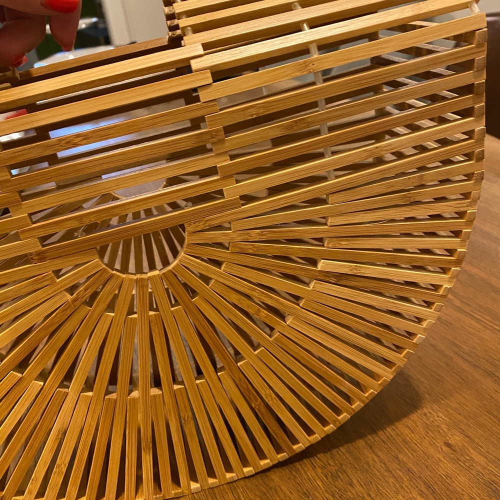 Bamboo Structured Stylish Handbag - image 4